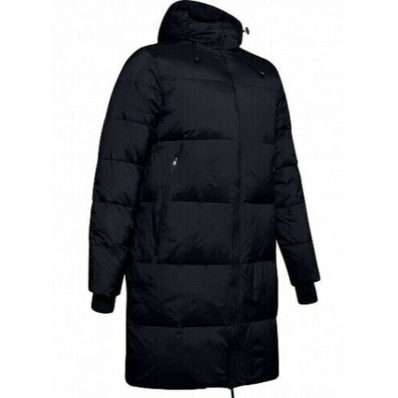 UNDER ARMOUR 1346321 001 STORM 600 Down Parka XL Coat Jacket Black Hoodie s-7711 - Picture 8 of 9